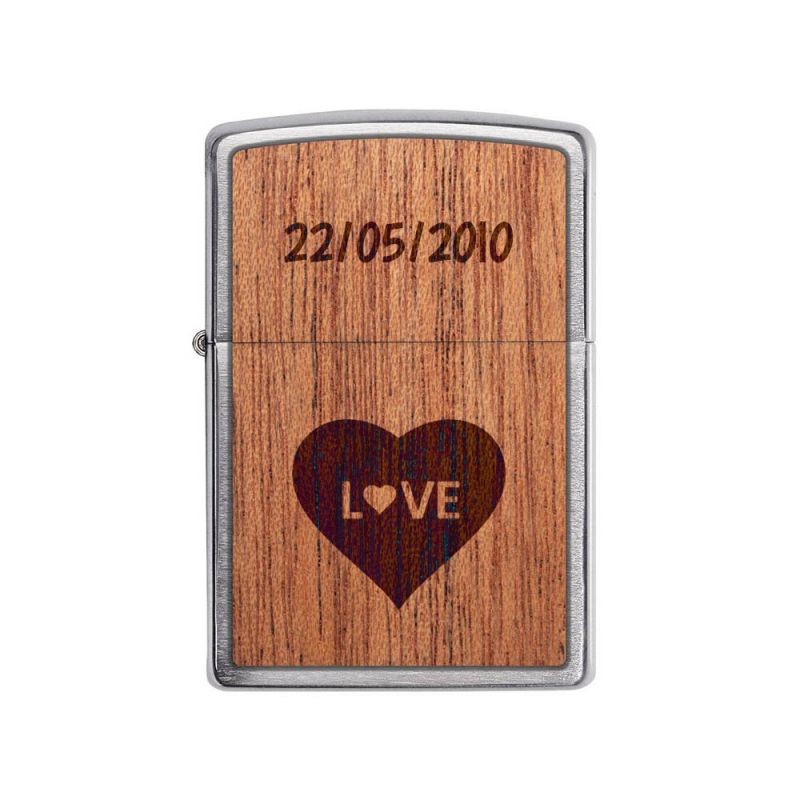 Briquet tempête ZIPPO personnalisé par gravure | Modèle Love Briquet tempête ZIPPO personnalisé par gravure | Modèle Love