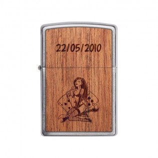 Briquet tempête ZIPPO personnalisé par gravure | Modèle Pinup