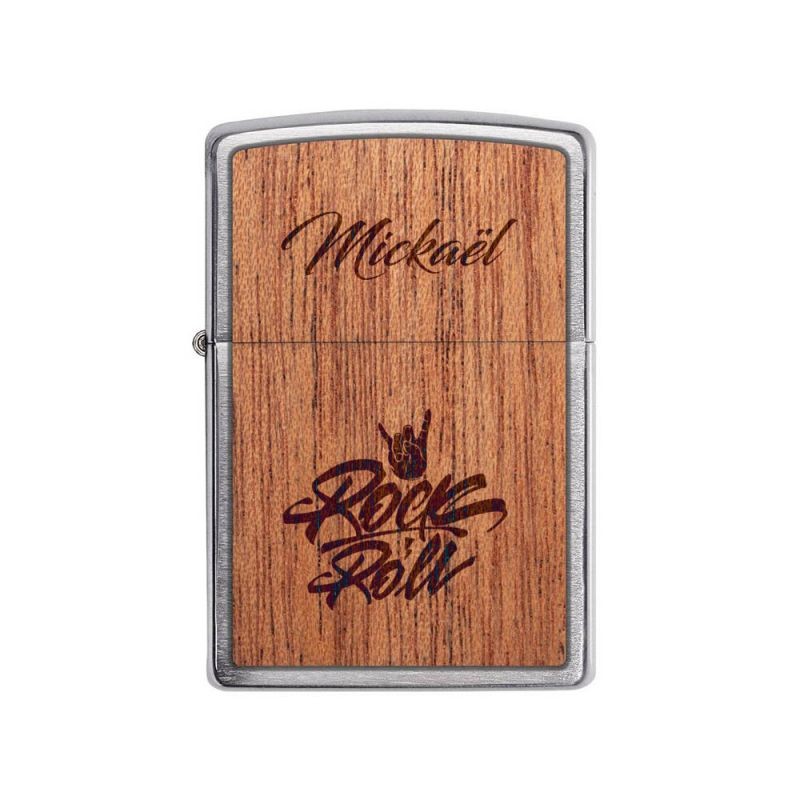 Briquet tempête ZIPPO personnalisé par gravure | Modèle Rock