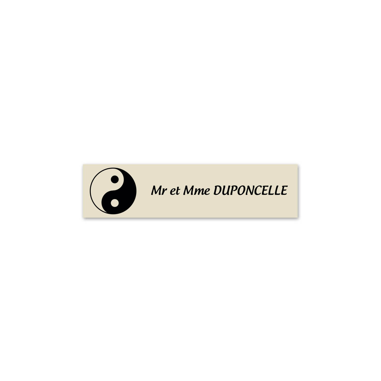 Plaque boîte aux lettres Decayeux - YIN YANG | 1 ligne
