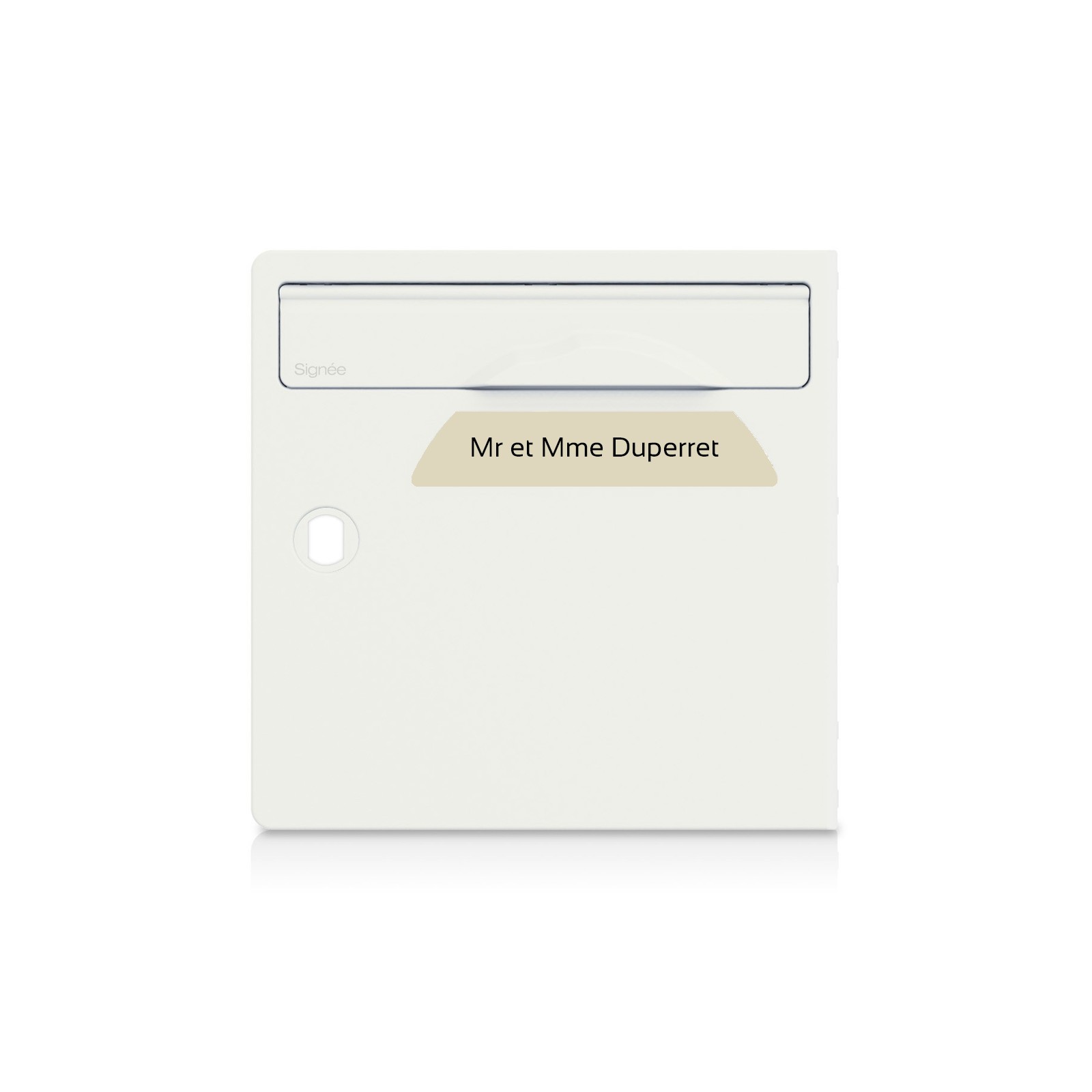 Plaque boîte aux lettres Signée | 1 ligne