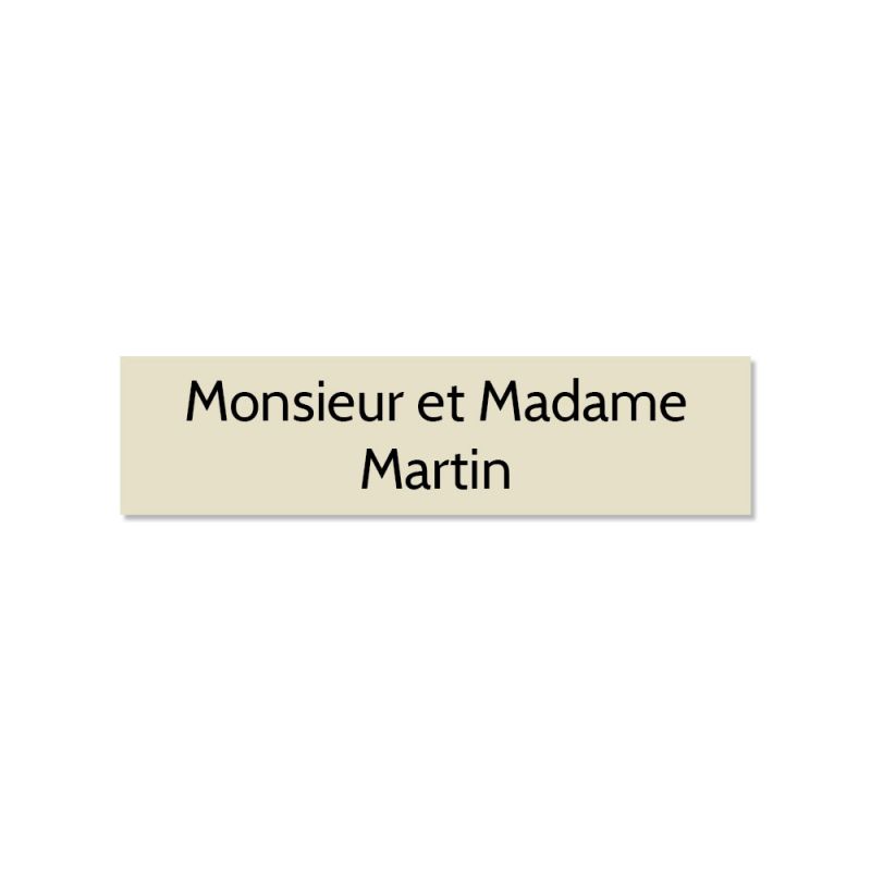 Plaque adhésive interphone ou sonnette personnalisée | 2 lignes Plaque adhésive interphone ou sonnette personnalisée | 2 lignes